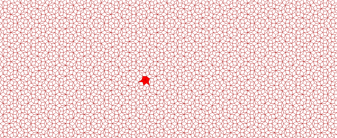 Ein großes Stück eines Penrose-Musters